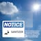 Signmission Sanitizer Sign With Symbol, 24 in W x Rectangle, Vinyl Decal OS-2PACK-NS-D-1824-L-18240 - alternate 4